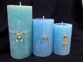 velas com perfume kit com 3